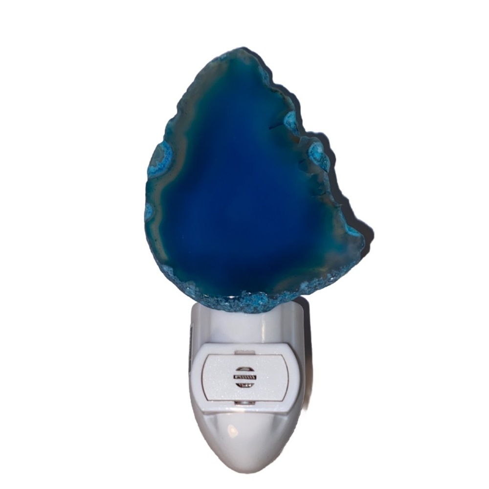 Blue agate night light